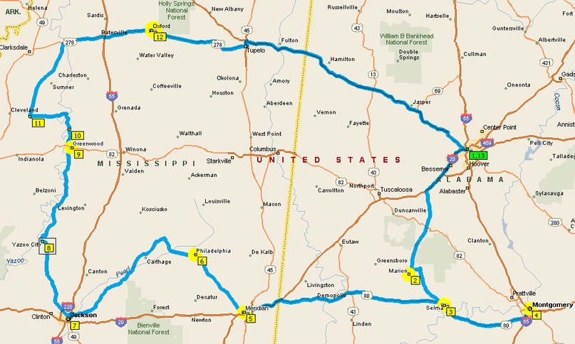 2013 LLP Route Map